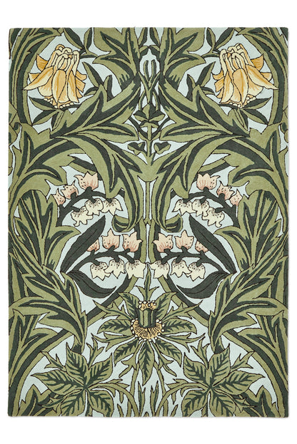Laagpolig vloerkleed Bluebell leafy arbour green 127607