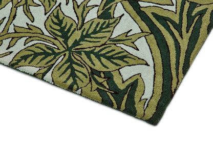 Laagpolig vloerkleed Bluebell leafy arbour green 127607