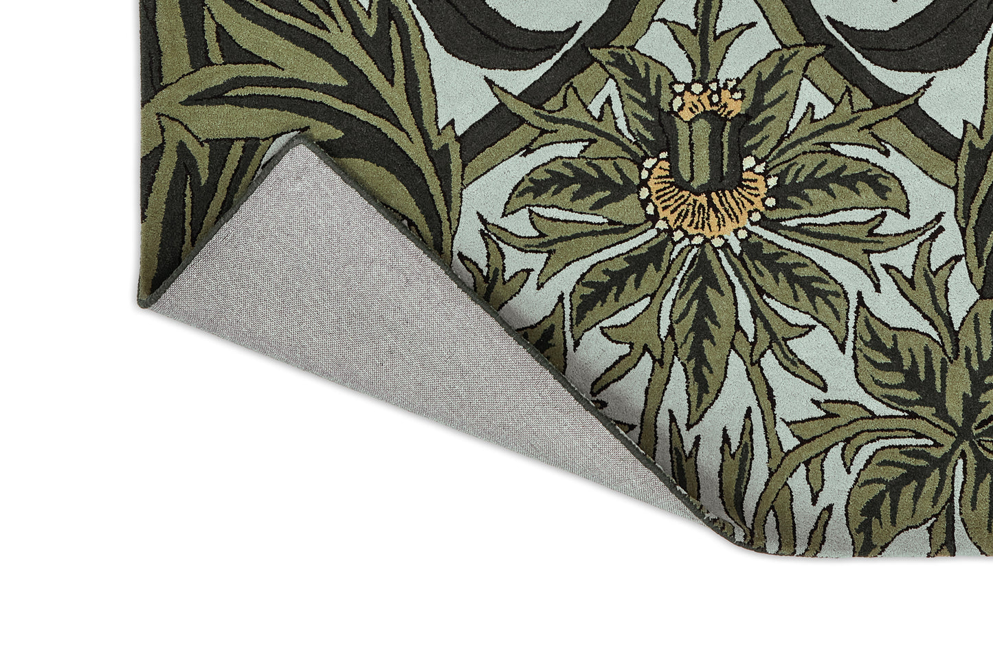 Laagpolig vloerkleed Bluebell leafy arbour green 127607