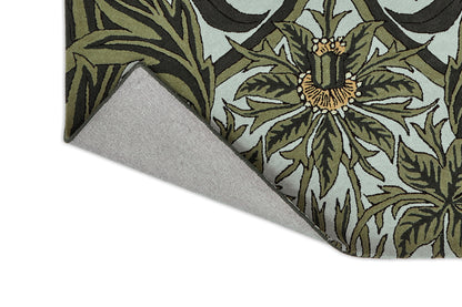 Laagpolig vloerkleed Bluebell leafy arbour green 127607