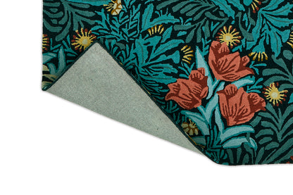 Laagpolig vloerkleed Morris & Co Bower Indigo 128208