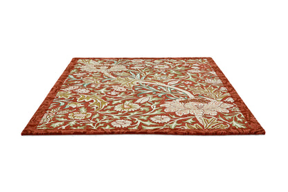 Laagpolig vloerkleed Morris & Co Trent Red House 127503