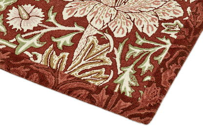 Laagpolig vloerkleed Morris & Co Trent Red House 127503