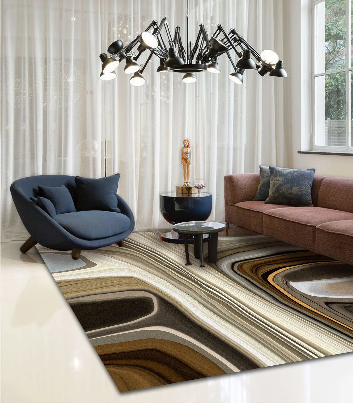 Laagpolig Vloerkleed Moooi Carpets Marl Rectangle