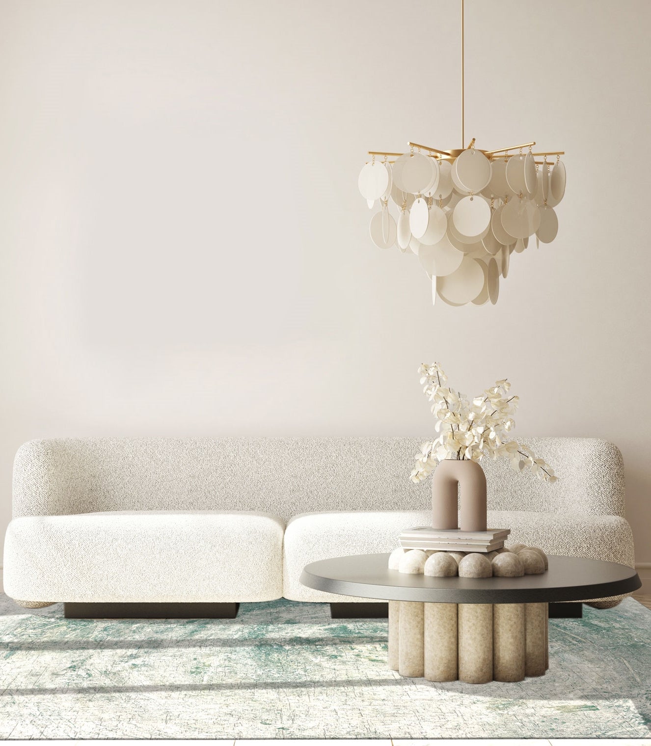 Vloerkleed Jackie And The Fish Nautilus Lichen Fossil (outlet)