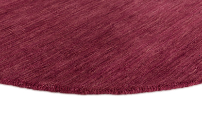 Vloerkleed MOMO Rugs Panorama Uni Rond Maroon