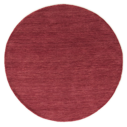 Vloerkleed MOMO Rugs Panorama Uni Rond Maroon