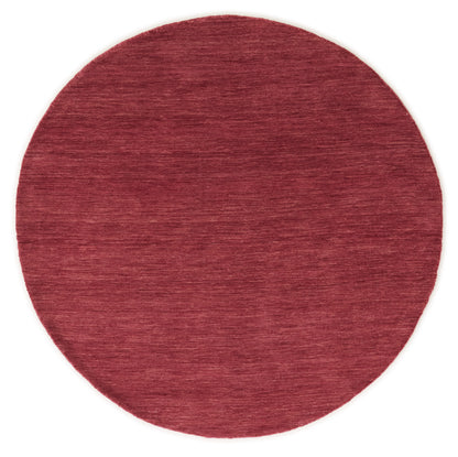 Vloerkleed MOMO Rugs Panorama Uni Rond Maroon