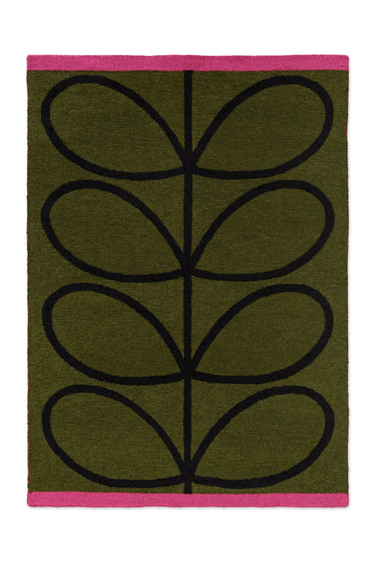 Buitenkleed Orla Kiely Linear Stem Olive 464407