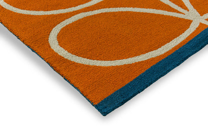 Buitenkleed Orla Kiely Linear Stem Orange 464403