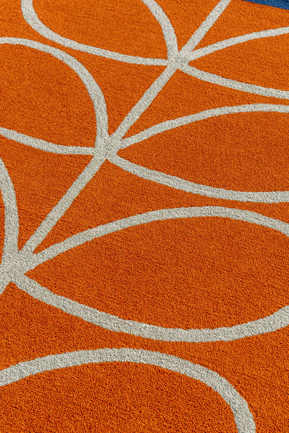 Buitenkleed Orla Kiely Linear Stem Orange 464403