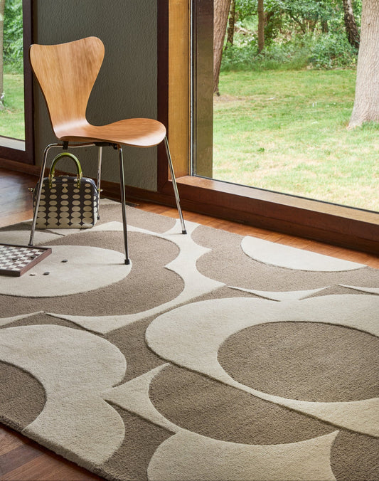 Vloerkleed Orla Kiely Prism Flower Mushroom Ecru 158009