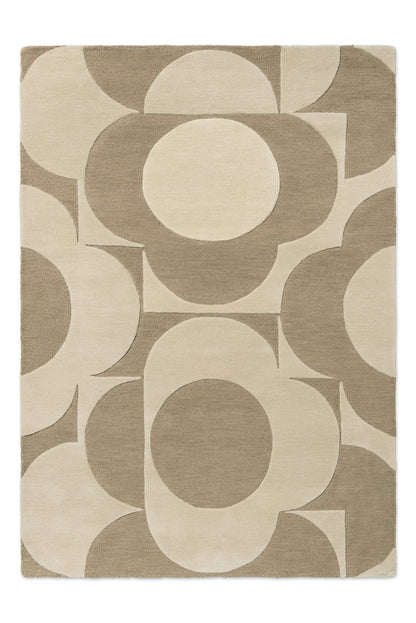 Vloerkleed Orla Kiely Prism Flower Mushroom Ecru 158009
