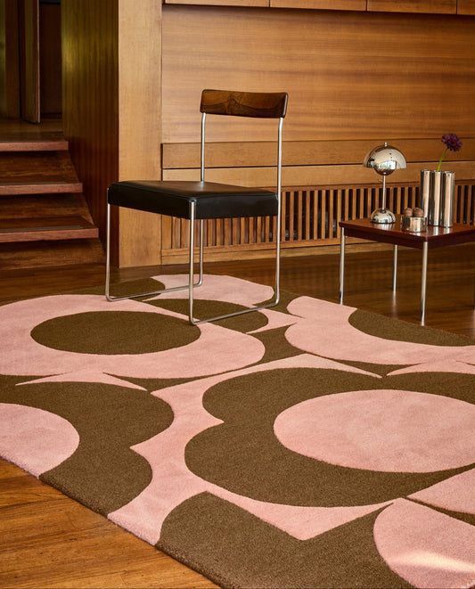 Vloerkleed Orla Kiely Prism Flower Pink Terracotta 158002