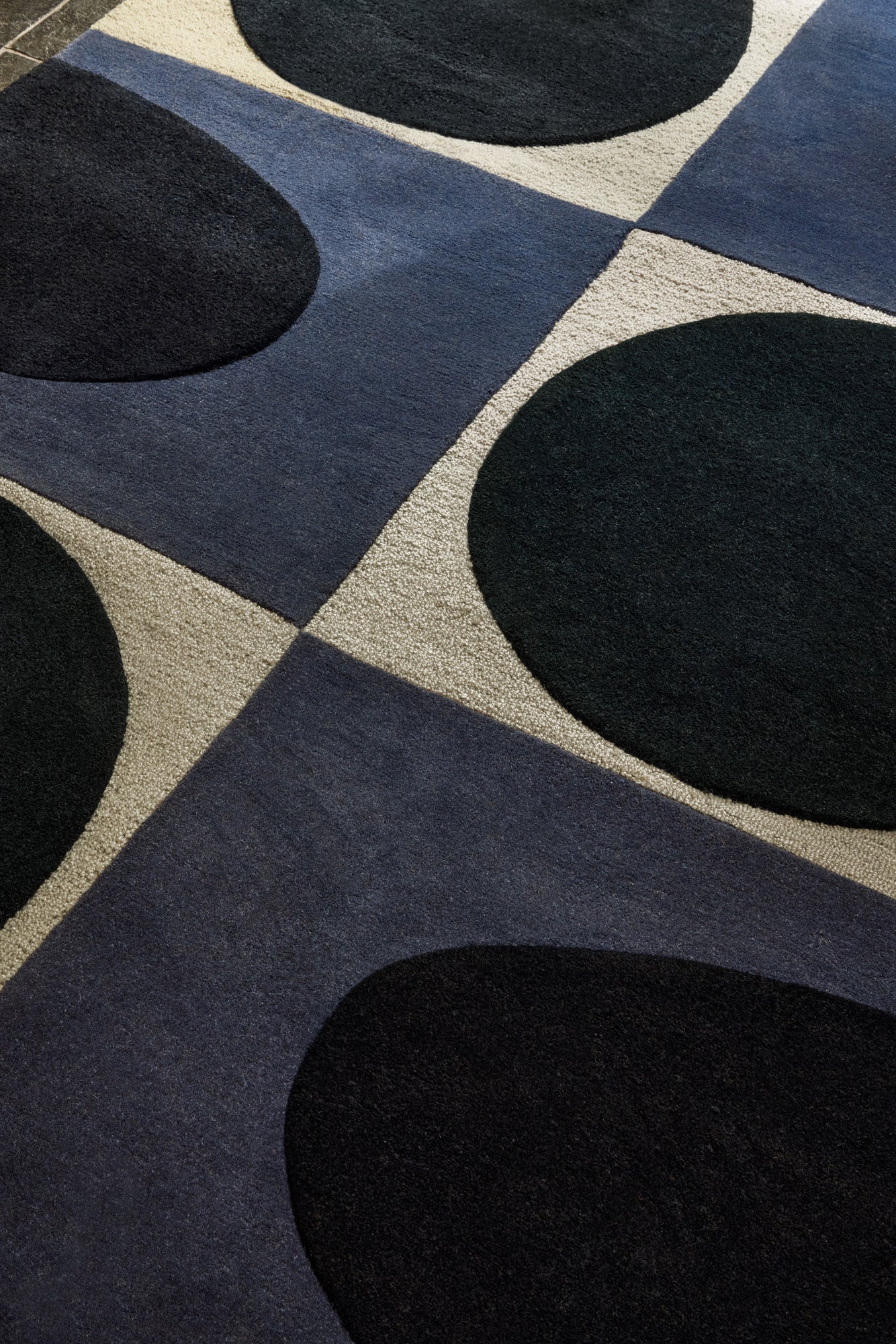 Vloerkleer Orla Kiely Spot Square Blue Navy 157908