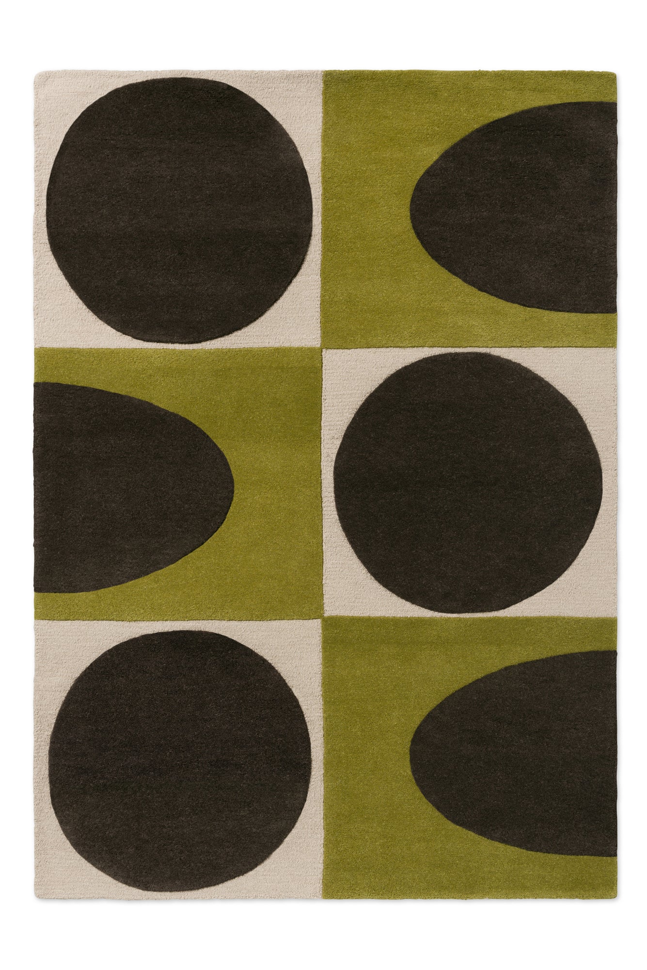 Vloerkleer Orla Kiely Spot Square Walnut Lichen 157907
