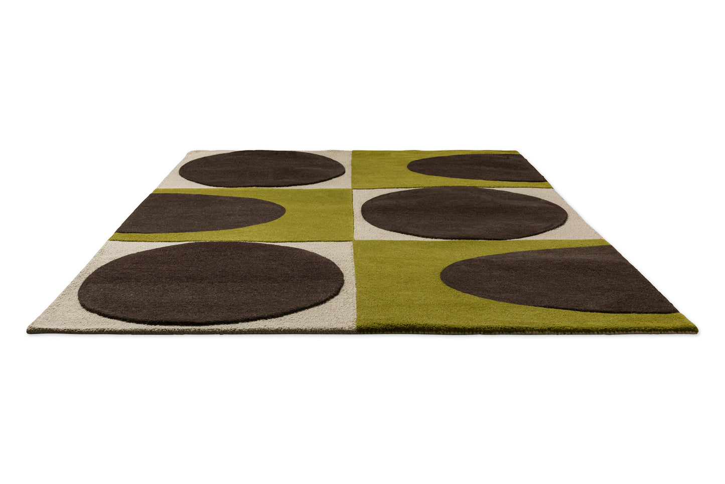 Vloerkleer Orla Kiely Spot Square Walnut Lichen 157907
