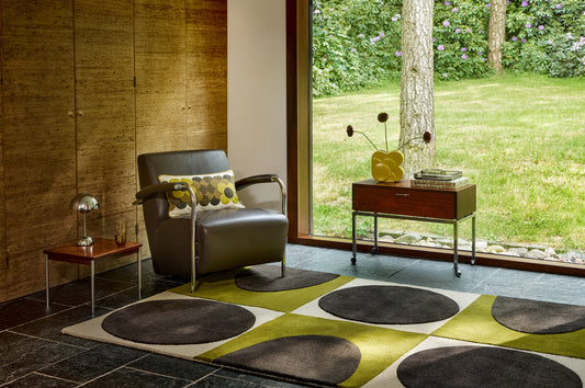 Vloerkleer Orla Kiely Spot Square Walnut Lichen 157907