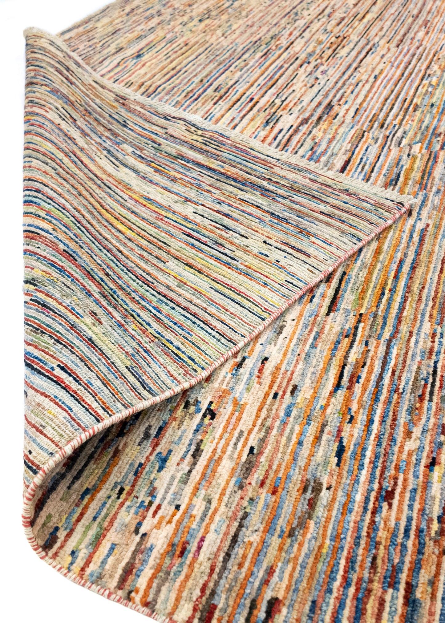 Unique Ziegler Stripe Vloerkleed 10971 | Handgeknoopt uit Afghanistan