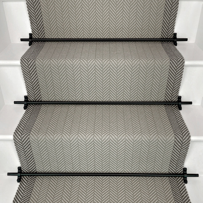 Traploper Off the Loom Felton Border - Stately Grey