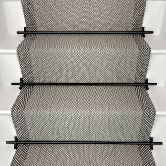 Traploper Off the Loom Felton Border - Stately Grey