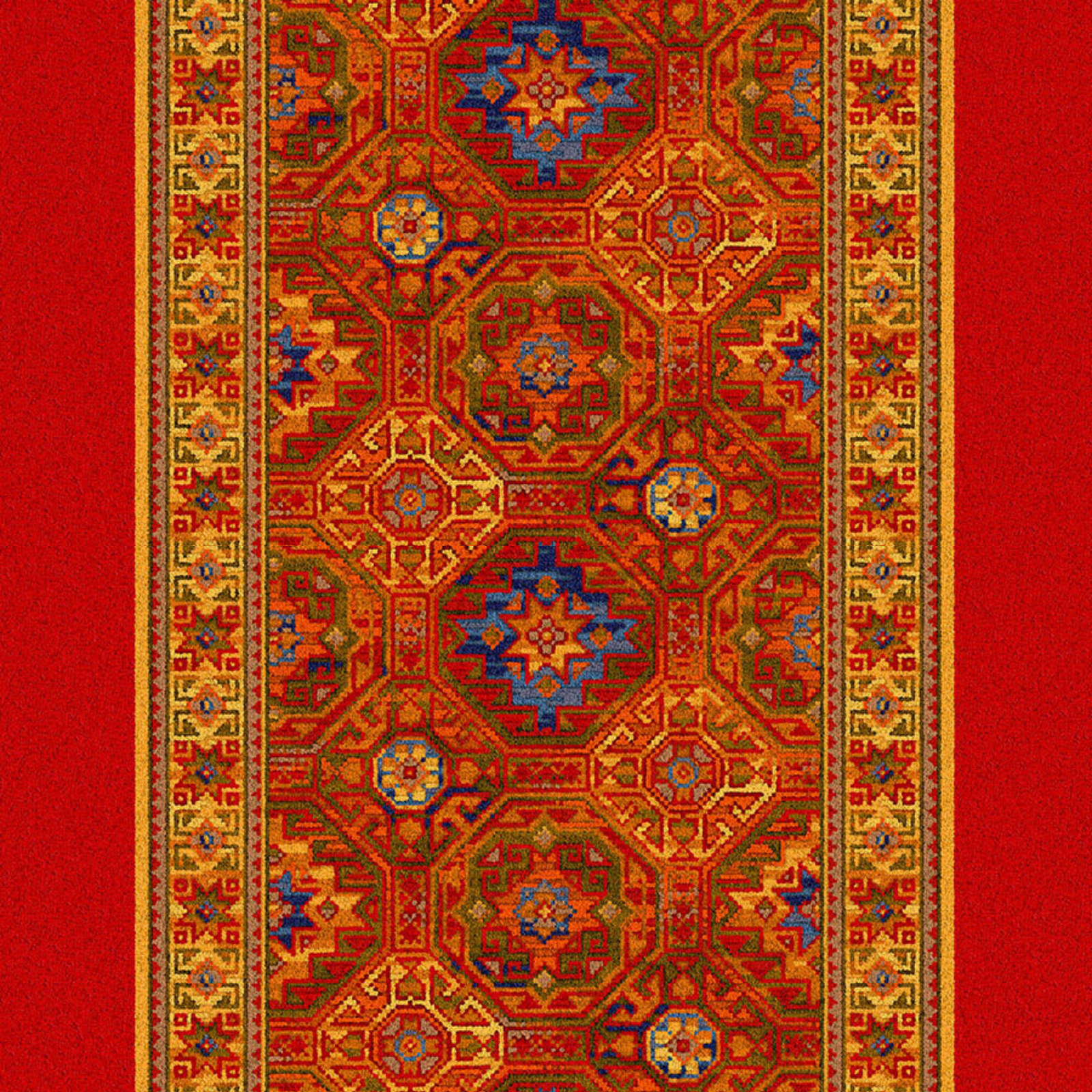 Traploper Ulster Carpets Glenavy Red Persian Runner