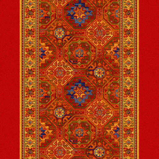 Traploper Ulster Carpets Glenavy Red Persian Runner