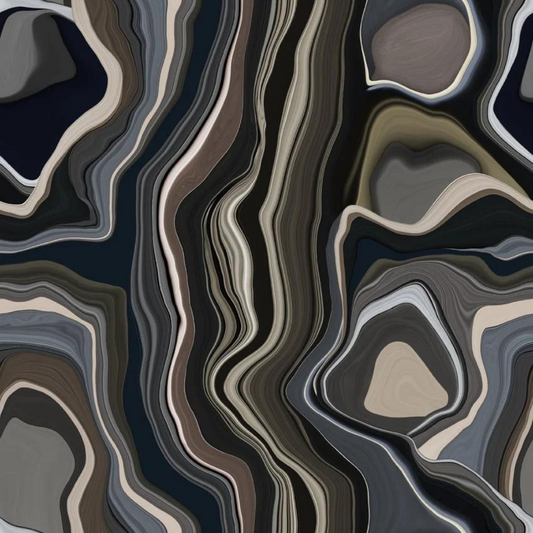 Traploper Moooi Carpets Liquid Layers Grey by Claire Vos