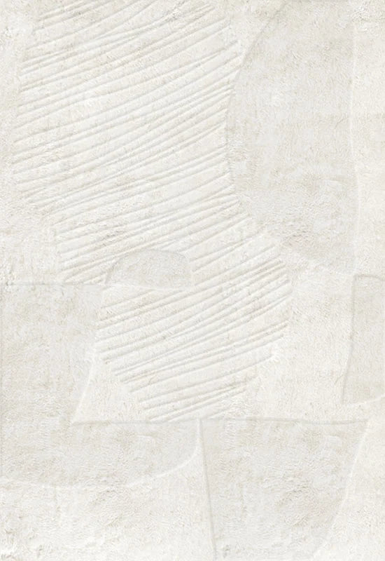 Vloerkleed Layered Artisan Guild Wool Rug Bone White