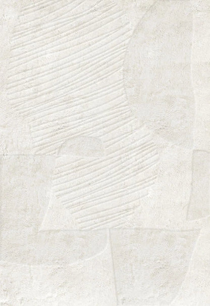 Vloerkleed Layered Artisan Guild Wool Rug Bone White