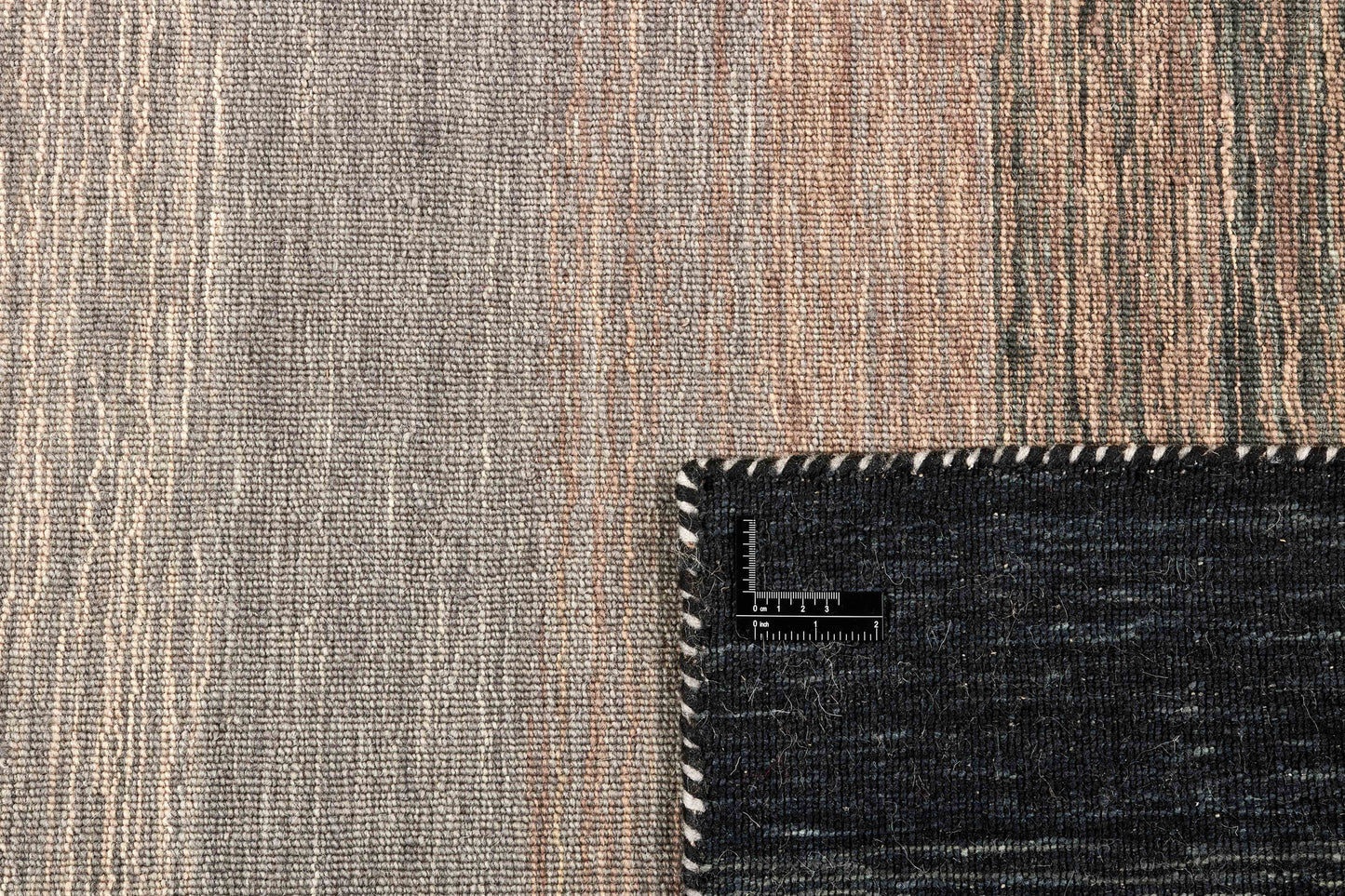 Vloerkleed MOMO Rugs Panorama Kelim Black Grey