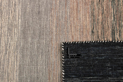 Vloerkleed MOMO Rugs Panorama Kelim Black Grey