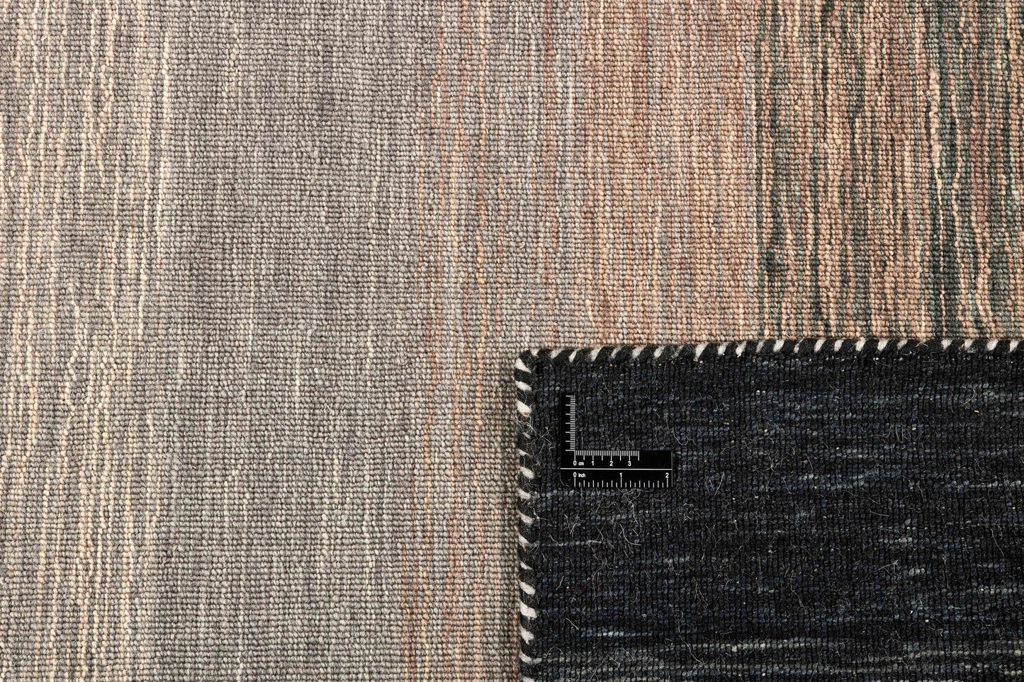 Vloerkleed MOMO Rugs Panorama Kelim Black Grey