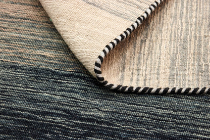 Vloerkleed MOMO Rugs Panorama Kelim Black Grey