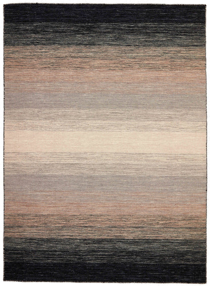 Vloerkleed MOMO Rugs Panorama Kelim Black Grey