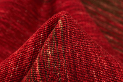 Vloerkleed MOMO Rugs Panorama Kelim Black Red