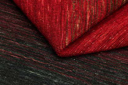Vloerkleed MOMO Rugs Panorama Kelim Black Red