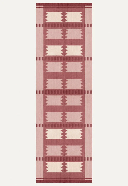 Vloerkleed Layered Röllakan Wool Rug Iris Raspberry