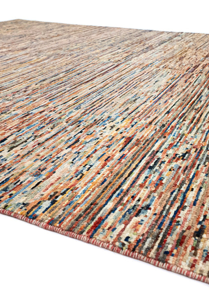 Unique Ziegler Stripe Vloerkleed 10971 | Handgeknoopt uit Afghanistan
