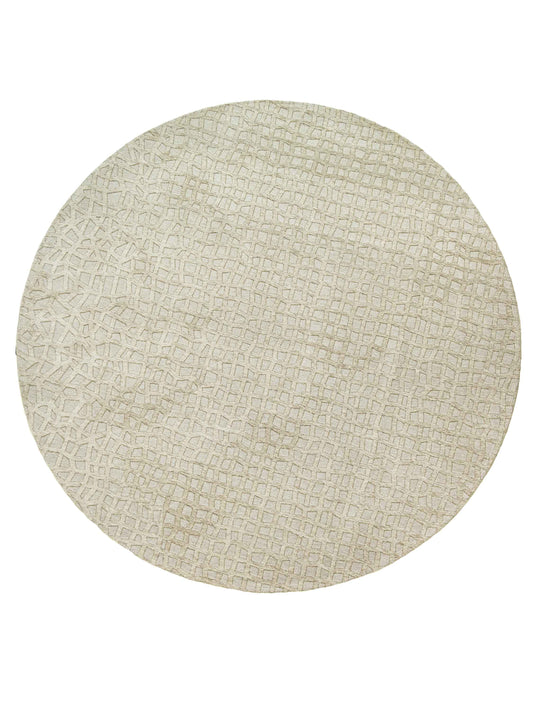Rond vloerkleed Louis de Poortere Trammel Structures 9245 Ovid Beige Vloerkledenwinkel