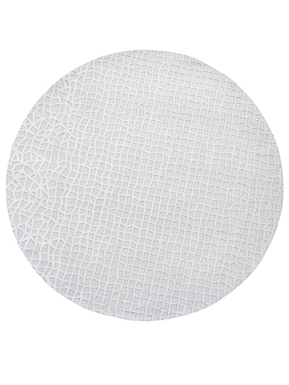 Rond vloerkleed Louis de Poortere Trammel Structures 9246 Willow White Vloerkledenwinkel