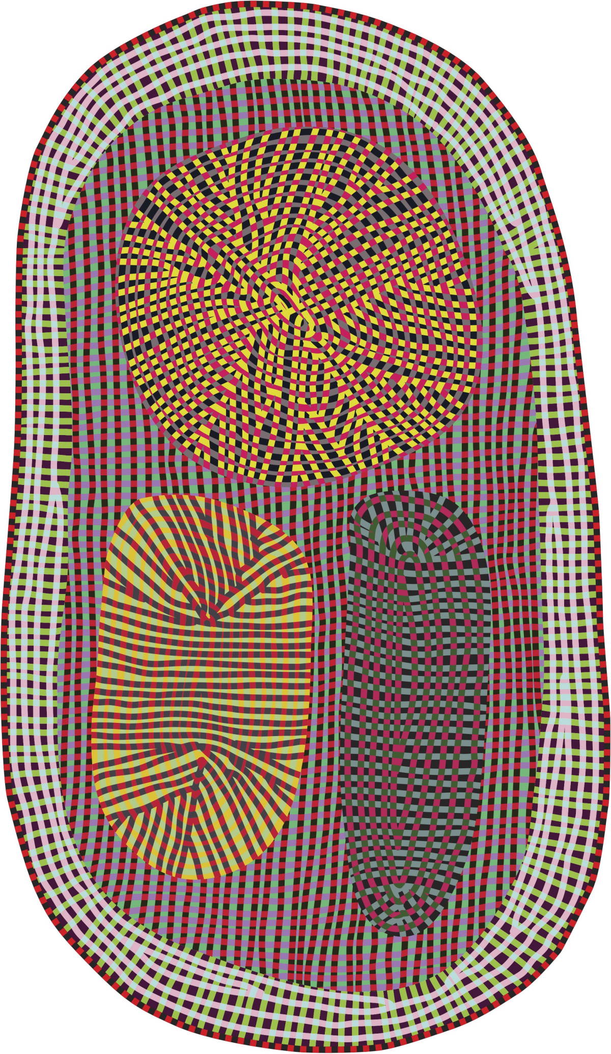 Rond vloerkleed Moooi Carpets Amoeba Low Pile