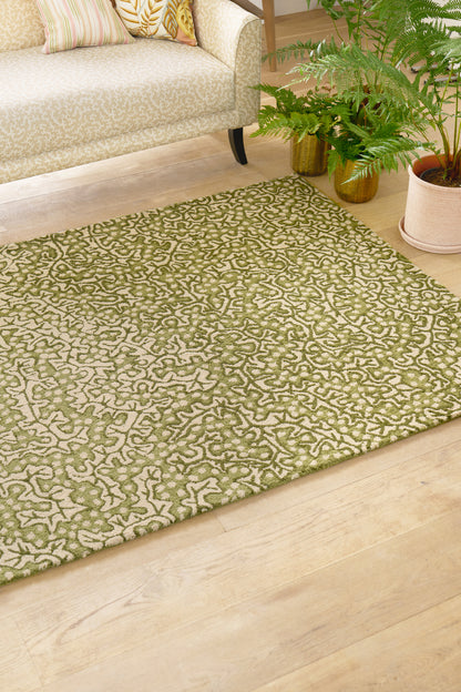Buitenkleed Sanderson Truffle Olive 446007