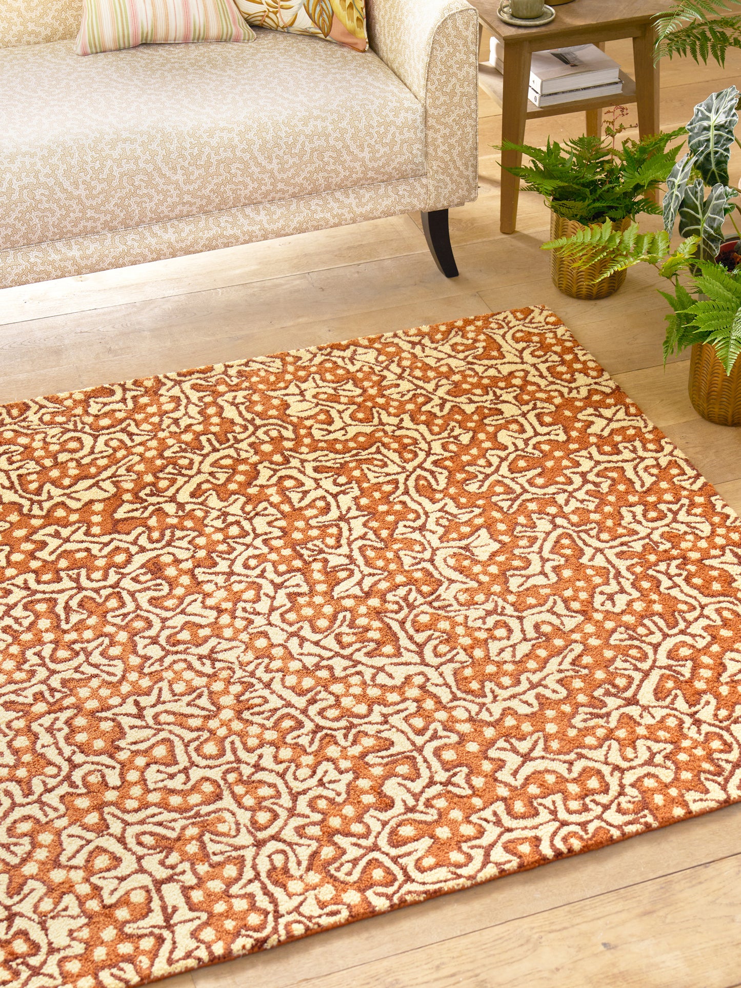 Buitenkleed Sanderson Truffle Sandstone 446003