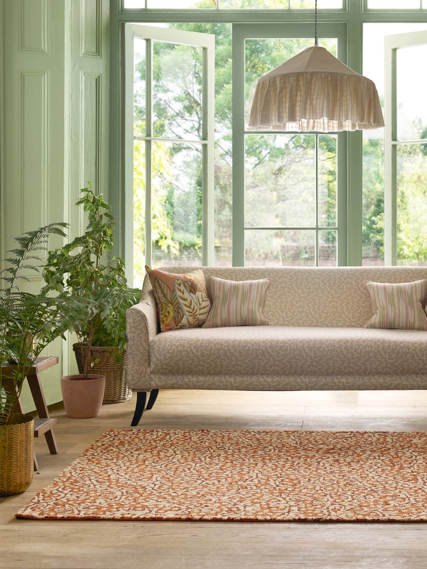 Buitenkleed Sanderson Truffle Sandstone 446003