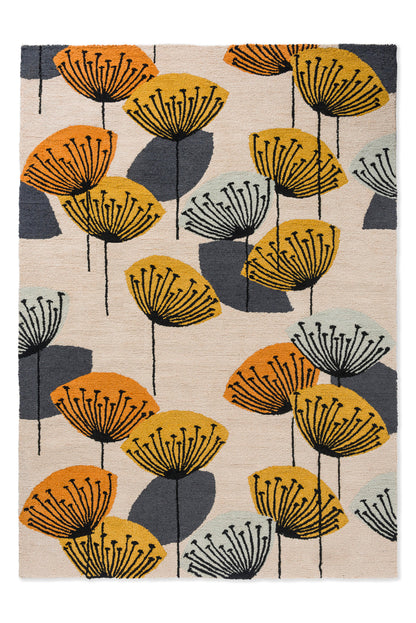 Vloerkleed Sanderson Dandelion Clocks-Ochre Silver Outdoor 445803