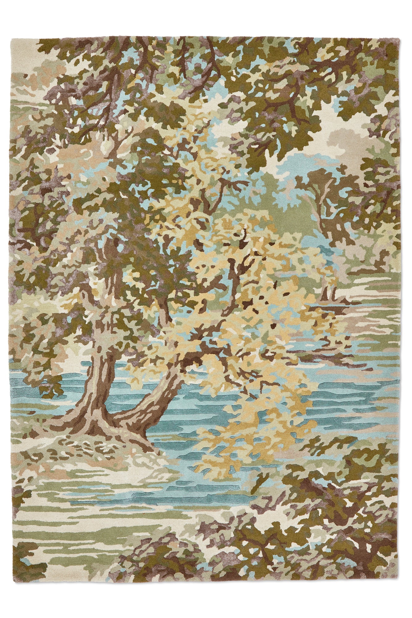 Vloerkleed Sanderson Ancient Canopy Fawn Olive Green 146701