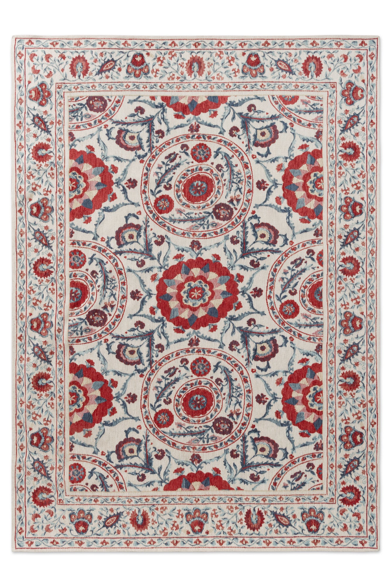 Vloerkleed Sanderson Anthos Red Indigo 148200