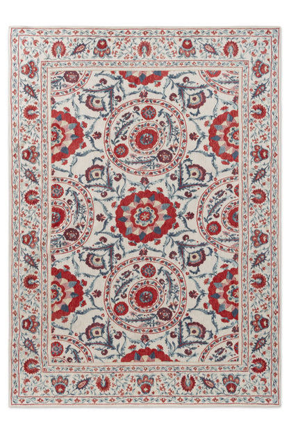 Vloerkleed Sanderson Anthos Red Indigo 148200