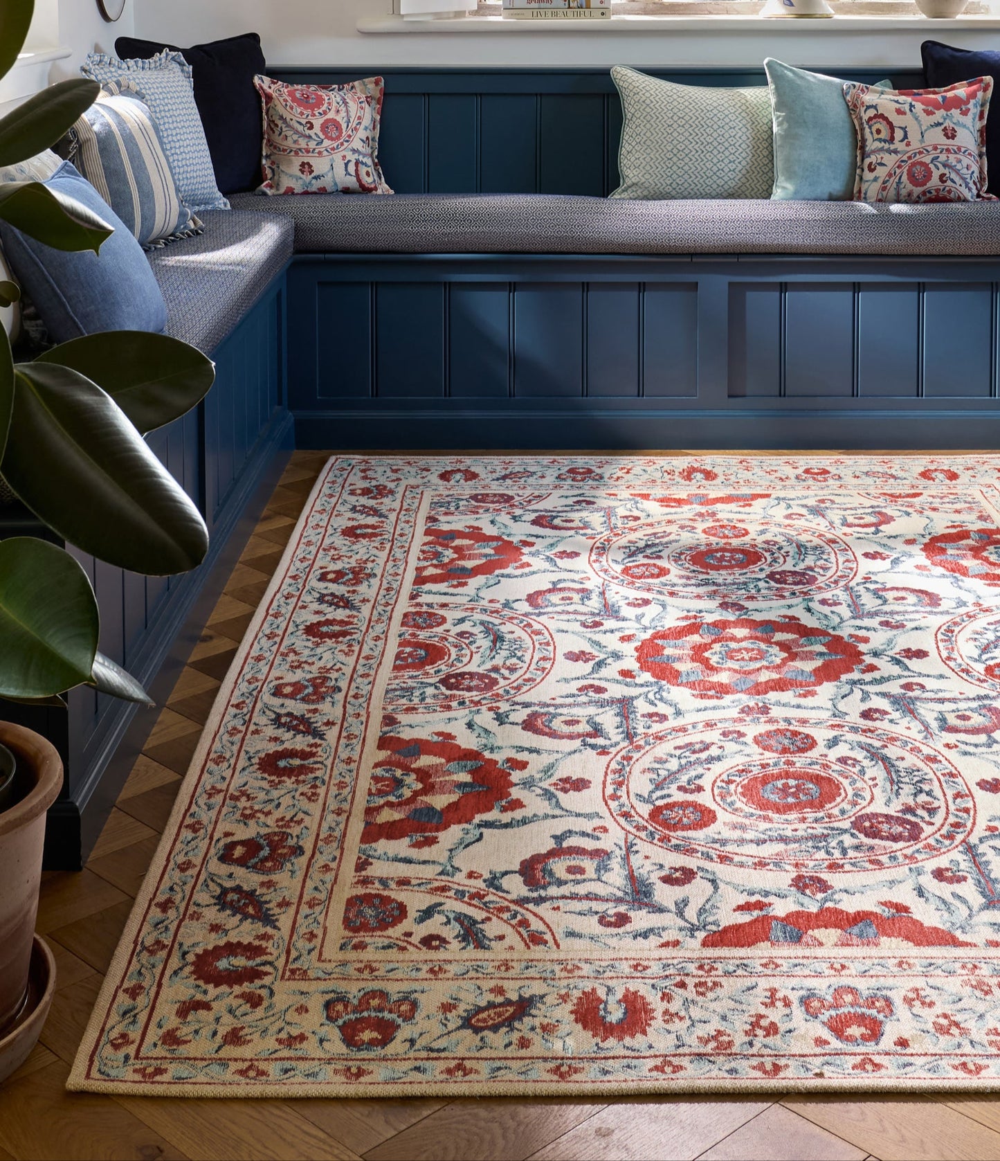 Vloerkleed Sanderson Anthos Red Indigo 148200